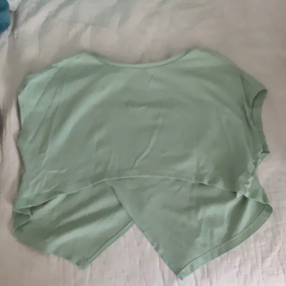 Croppped Mint Green Shirt